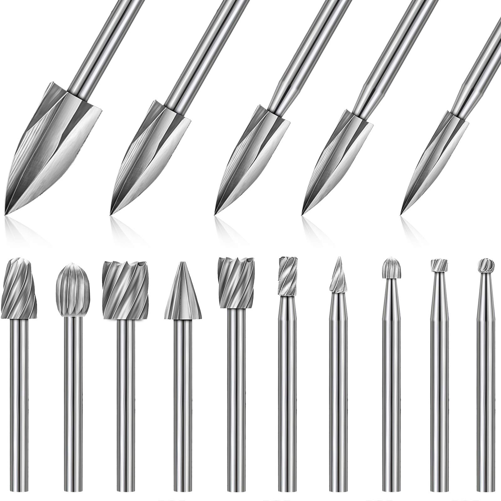 Wood Chisel Set - Juego de 15 fresas HSS para