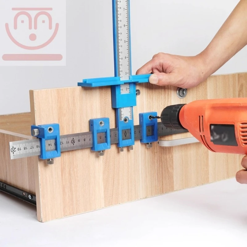 Woodworking Drill - Posicionador de asas para carpintería, herramienta