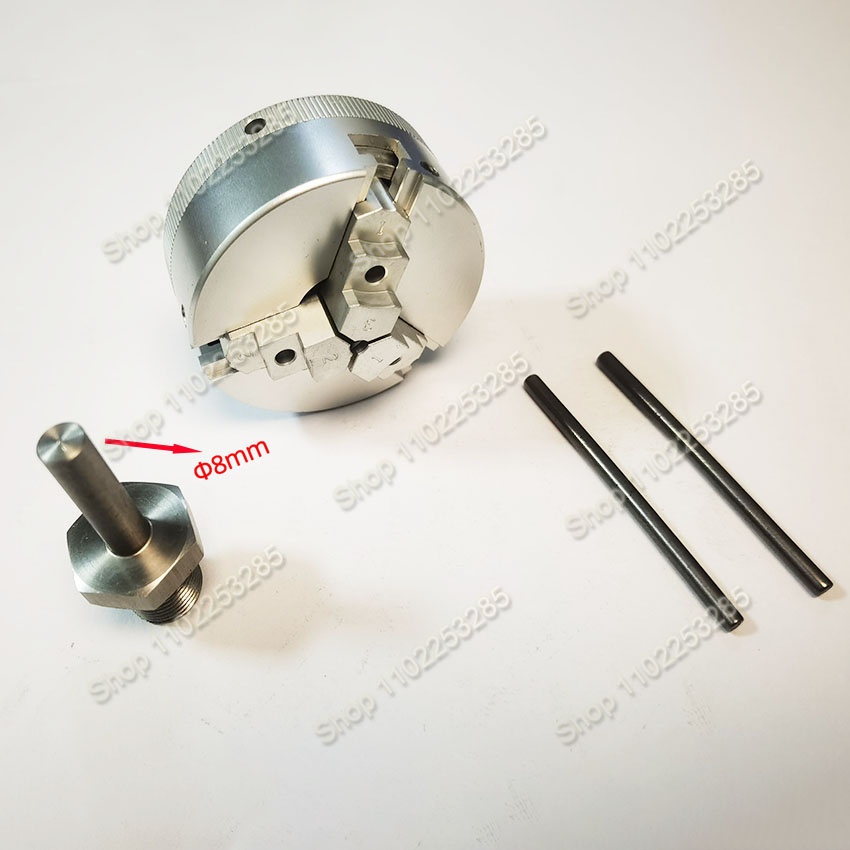 Woodworking Lathe Chuck - Mandril de tres mordazas mini de