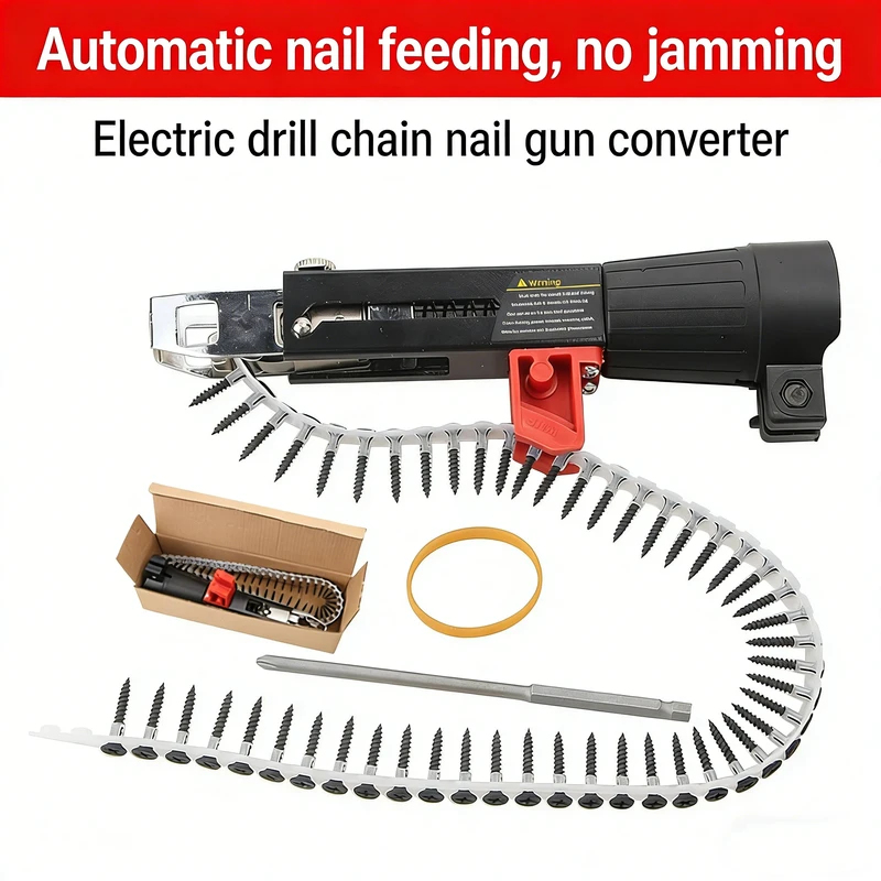 Woodworking Nail Gun - Adaptador de tornillo automático para taladro,