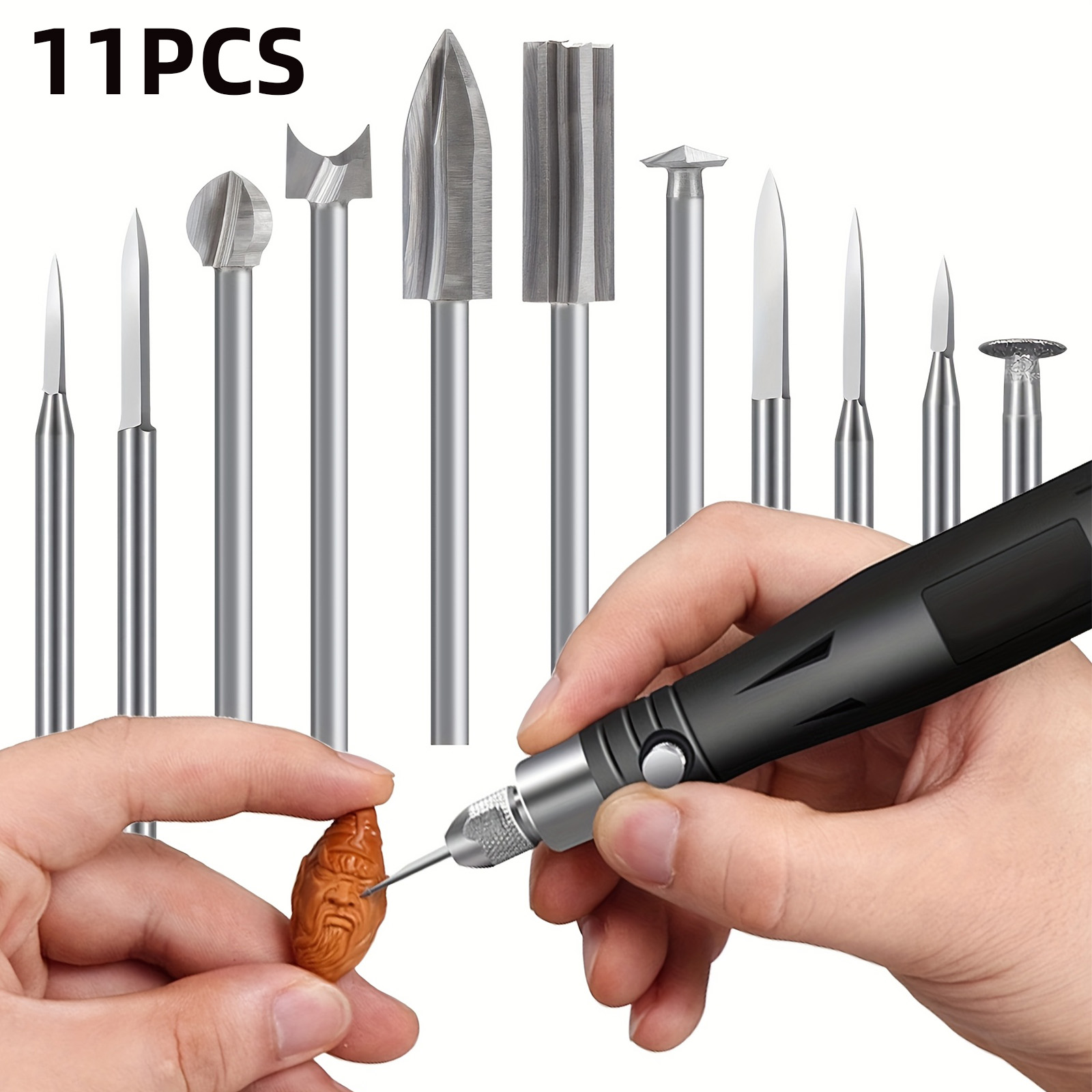 Wood Chisel Set - Juego de 11 Brocas de Grabado