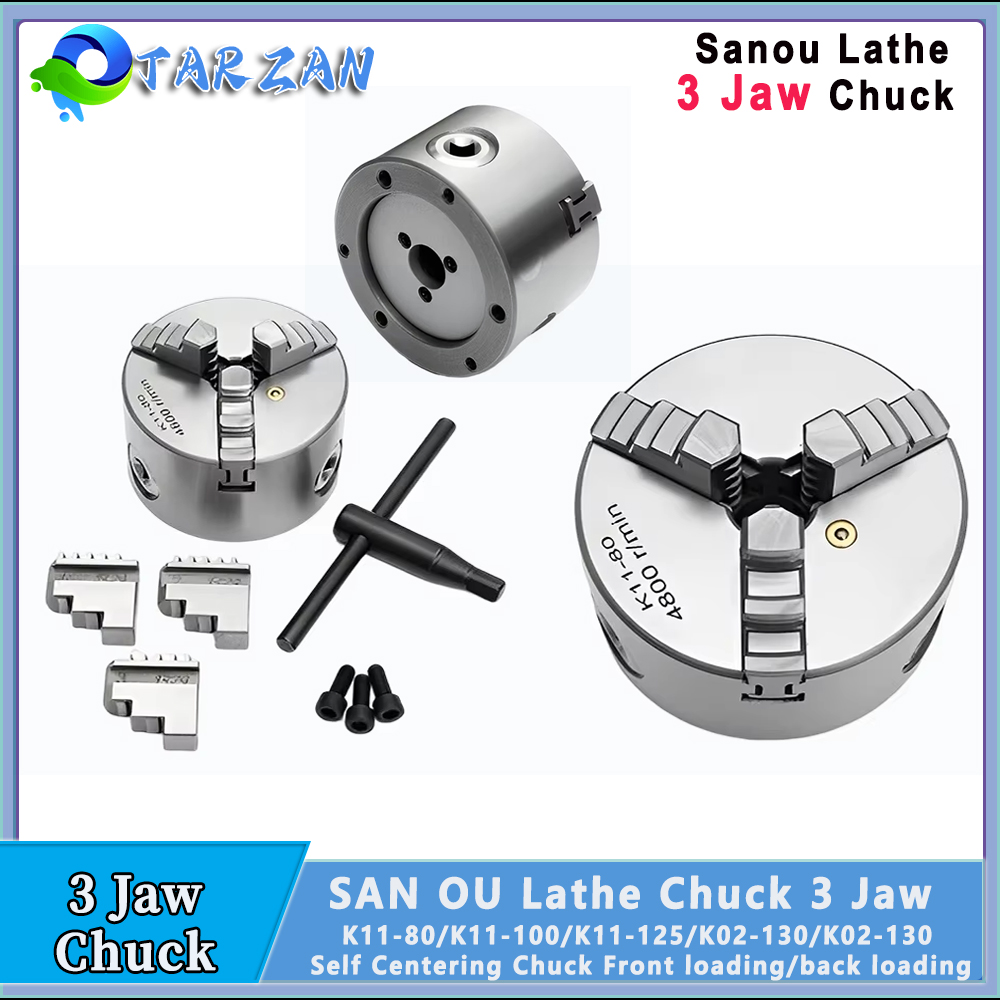 Woodworking Lathe Chuck - SANOU Mandril de torno autocentrante de
