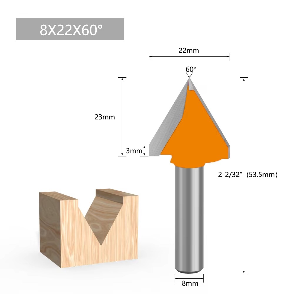 1 ud. Fresa de vástago de 8 mm - Wood Chisel Set reseña y precio