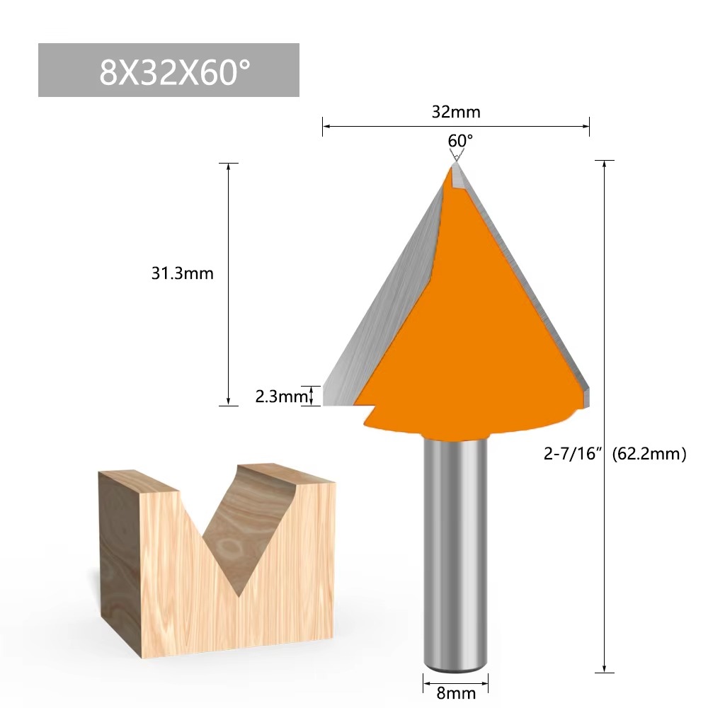 1 ud. Fresa de vástago de 8 mm - Wood Chisel Set reseña y precio