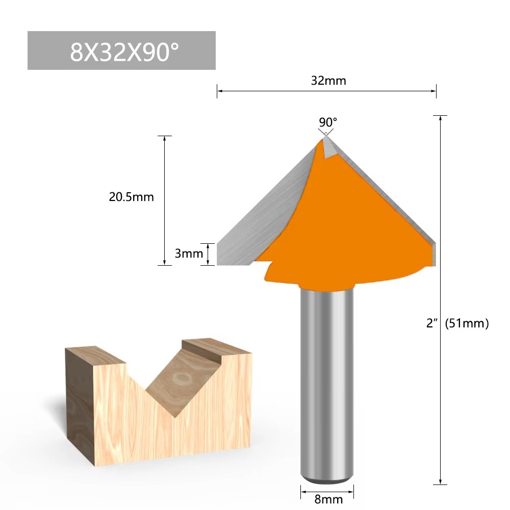 1 ud. Fresa de vástago de 8 mm - Wood Chisel Set reseña y precio
