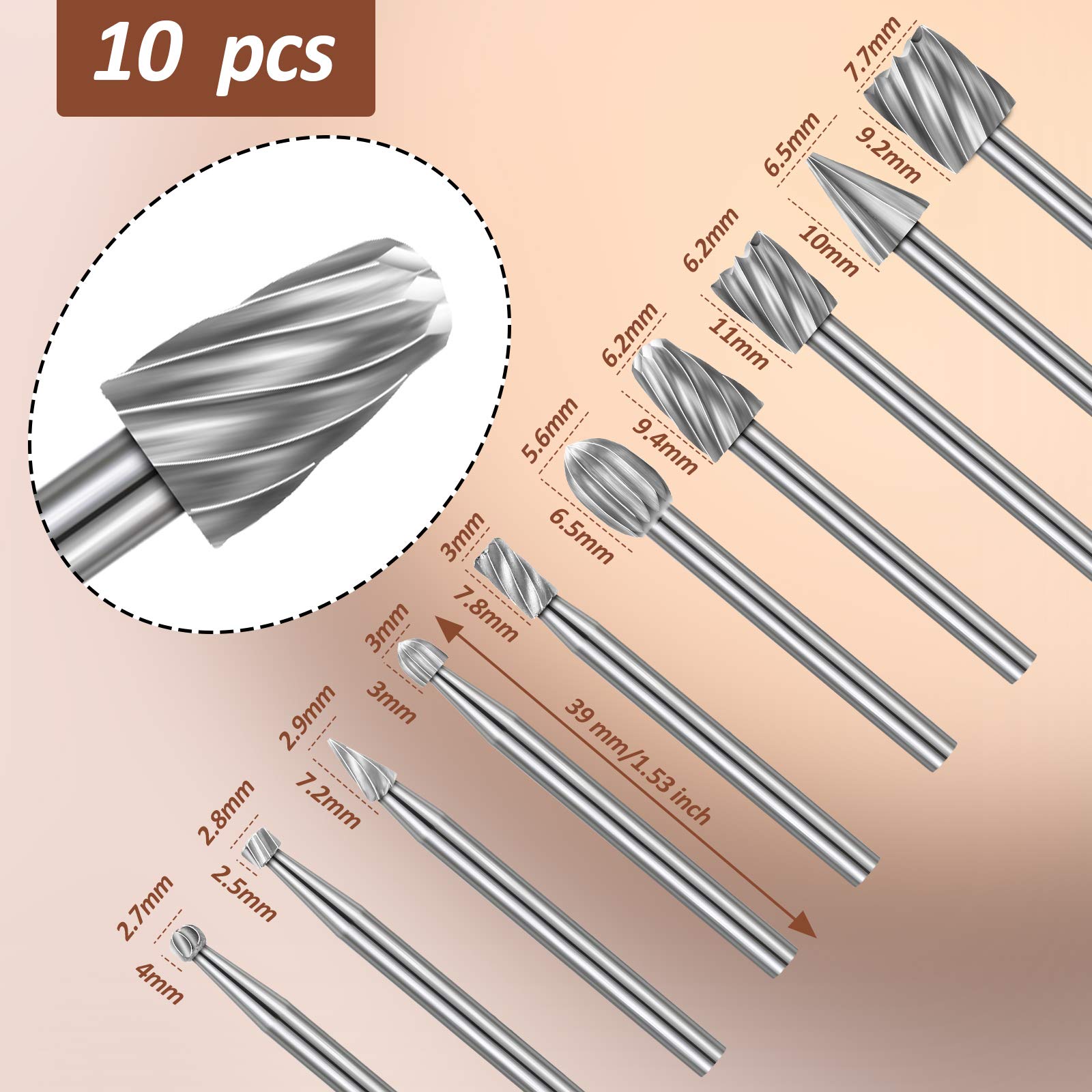 Juego de 15 fresas HSS para ta - Wood Chisel Set reseña y precio