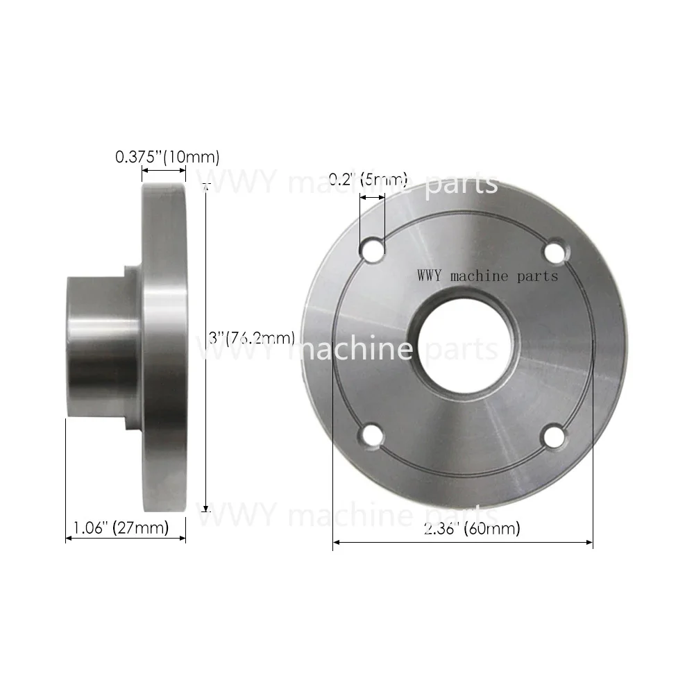 Placa frontal de brida de 3 pu - Woodworking Lathe Chuck reseña y precio