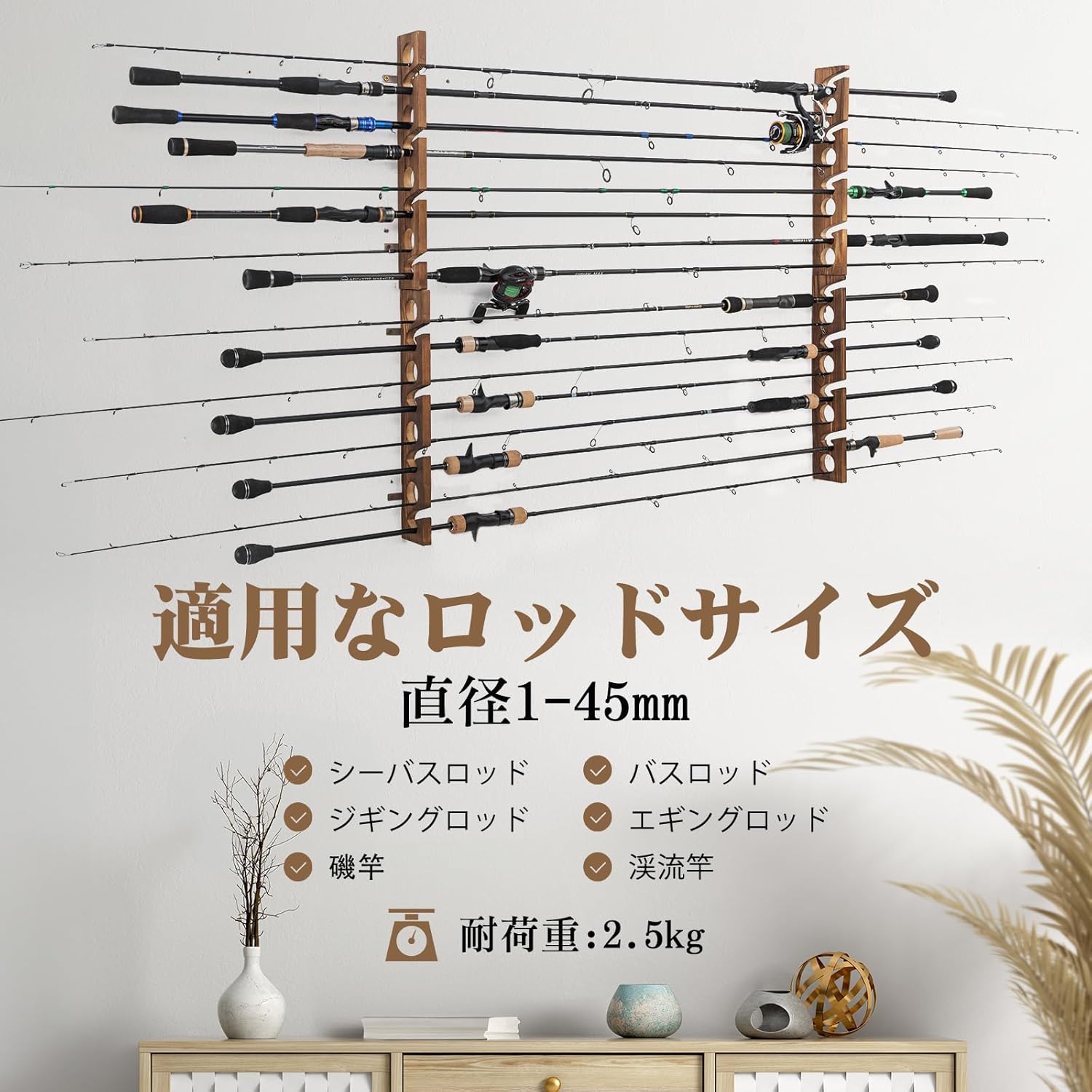Soporte para caña de pescar de - Woodworking Show reseña y precio