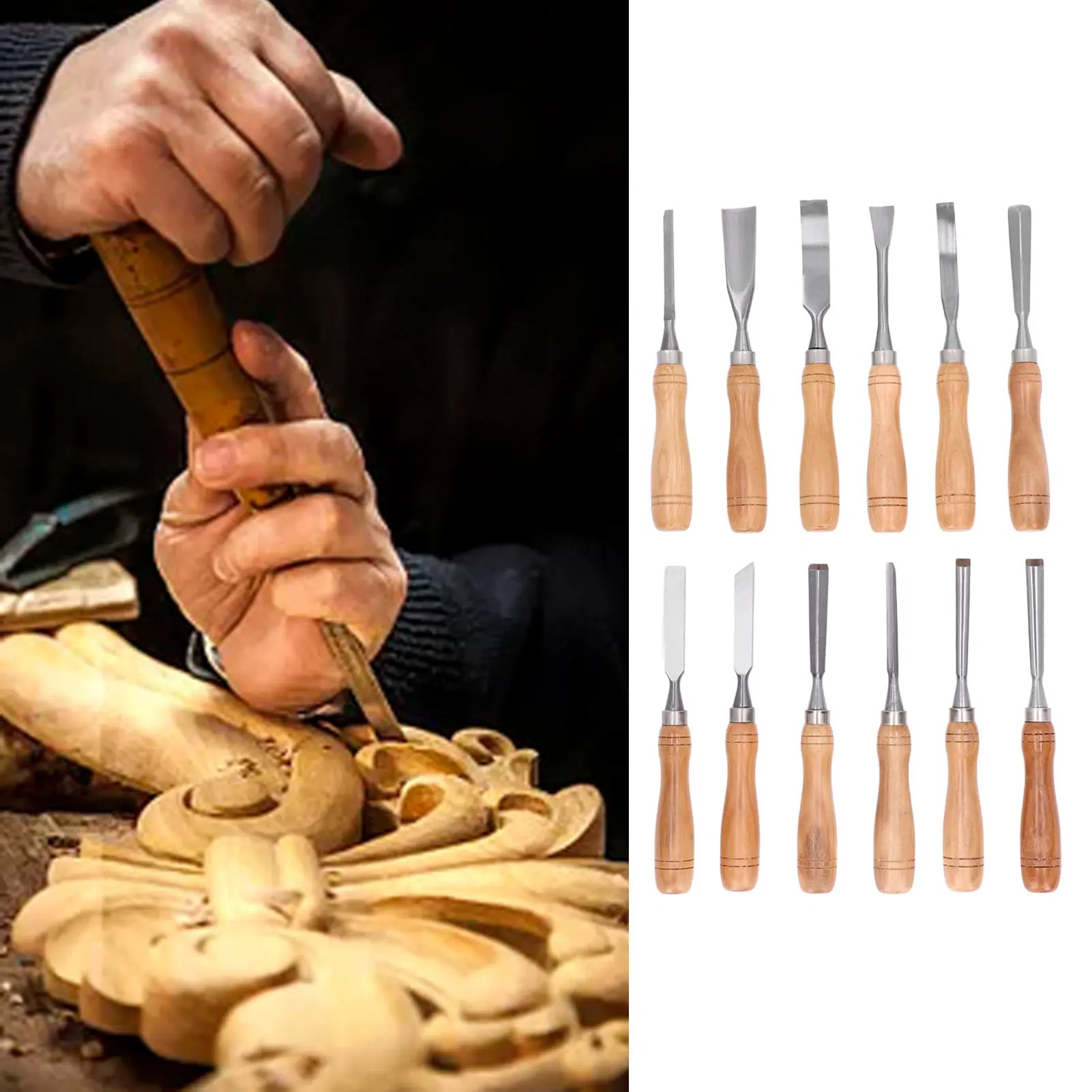 Juego de 12 Herramientas para  - Wood Chisel Set reseña y precio