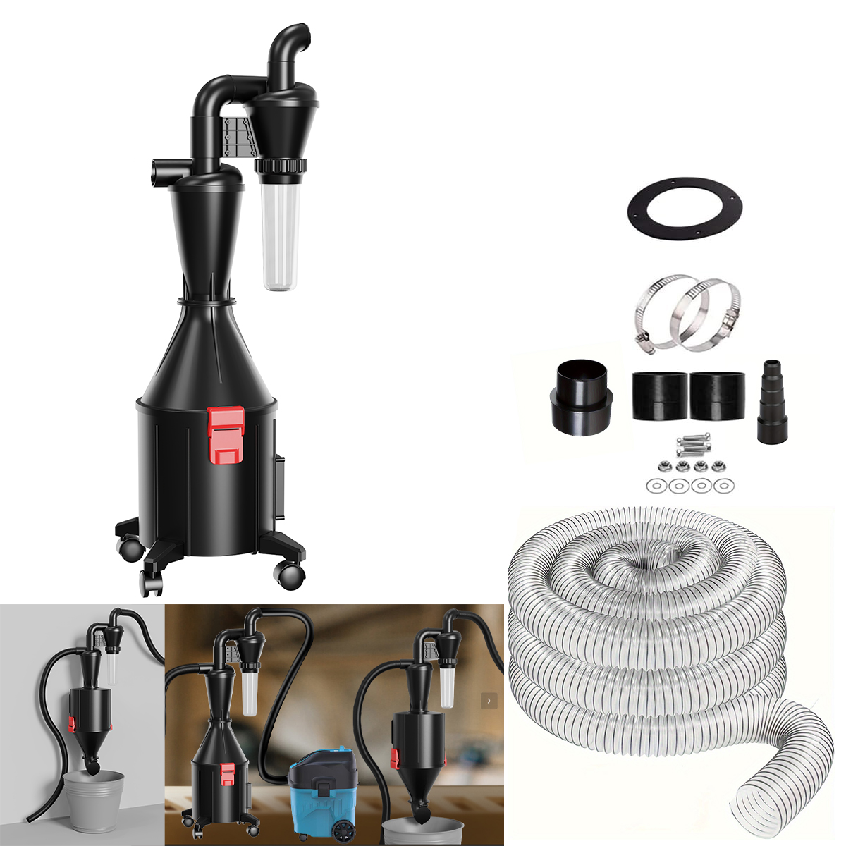 Aspiradora de separación cicló - Woodworking Vacuum Press reseña y precio