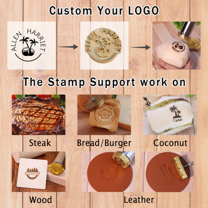 Sello de Hierro Personalizado  - Woodworking Logo Design Free reseña y precio