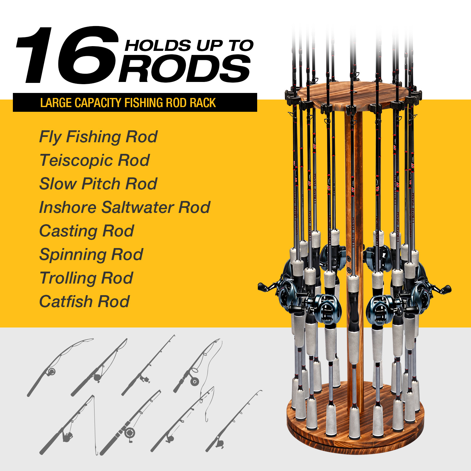Soporte Giratorio para Cañas d - Woodworking Show reseña y precio