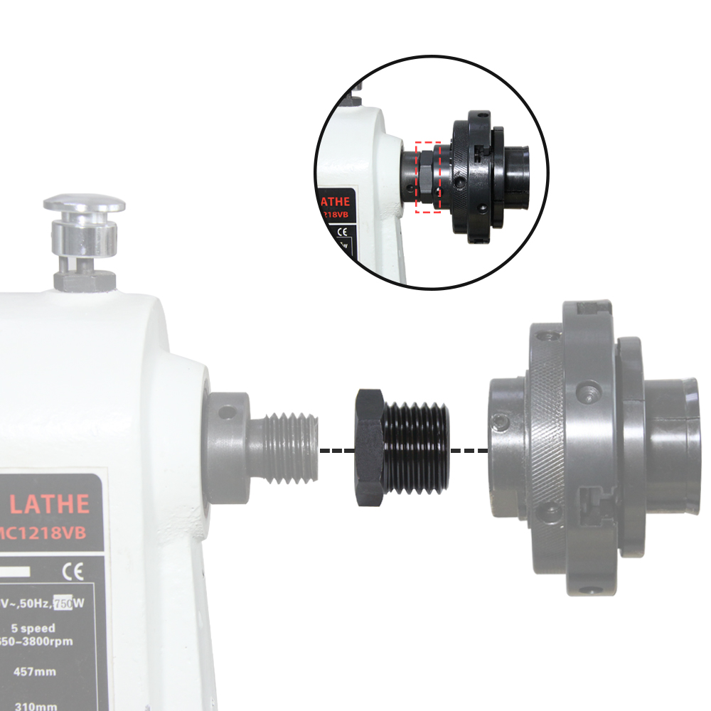Adapatador para Plato Torno Ma - Woodworking Lathe Chuck reseña y precio