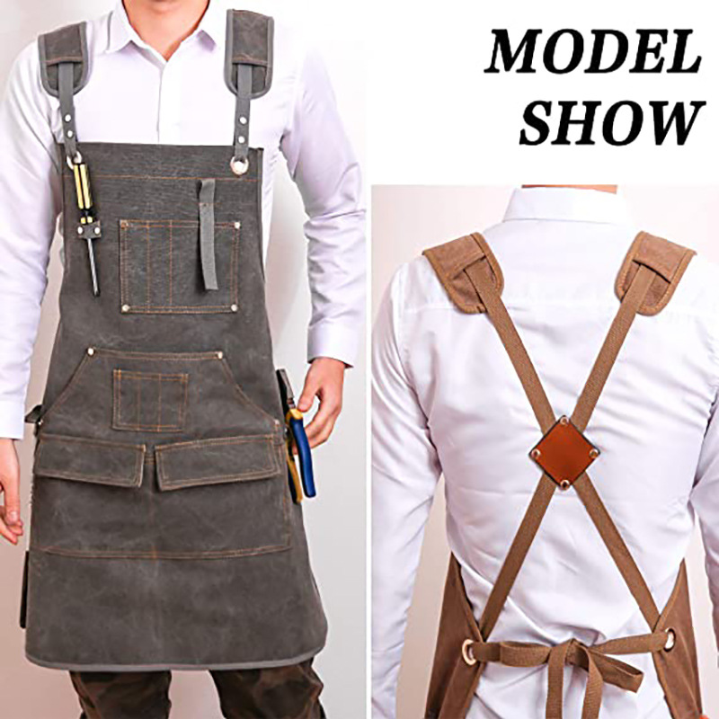 Delantal de Lona Gruesa Simple - Woodworking Overalls reseña y precio