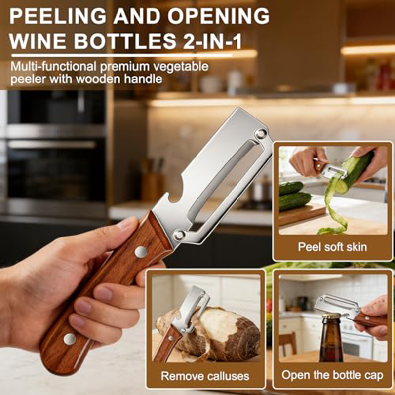 Pelador de Verduras de Acero I - Woodworking Hobby reseña y precio