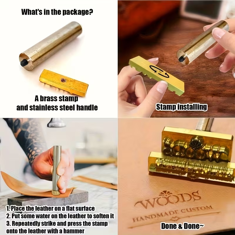 Sello de hierro personalizado  - Woodworking Logo Design Free reseña y precio